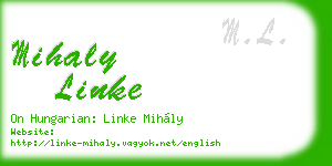 mihaly linke business card